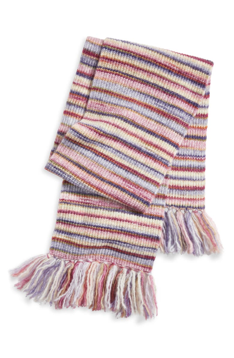 Treasure & Bond Melange Knit Scarf, Alternate, color, Burgundy