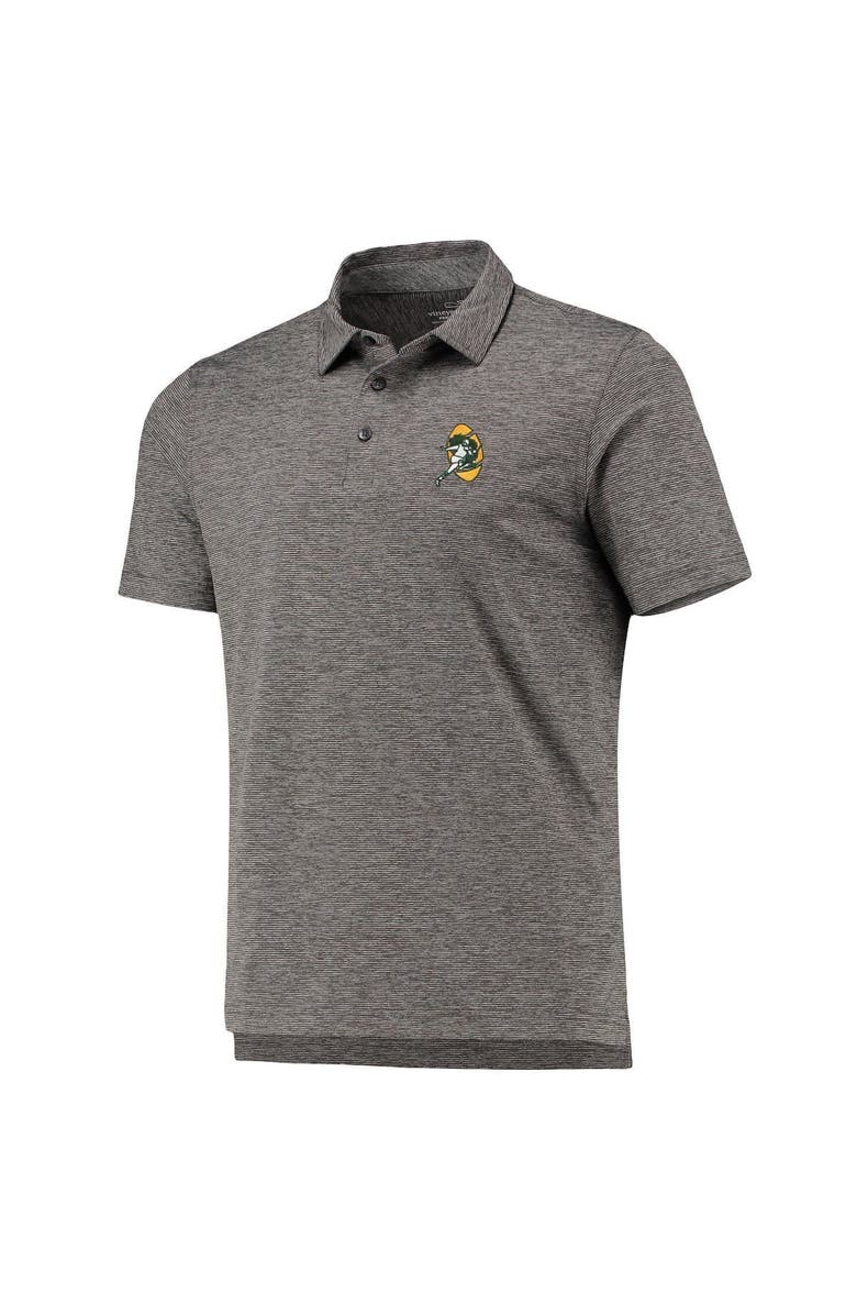 vineyard vines Men's Vineyard Vines Charcoal Green Bay Packers Throwback Destin Polo, Alternate, color, 