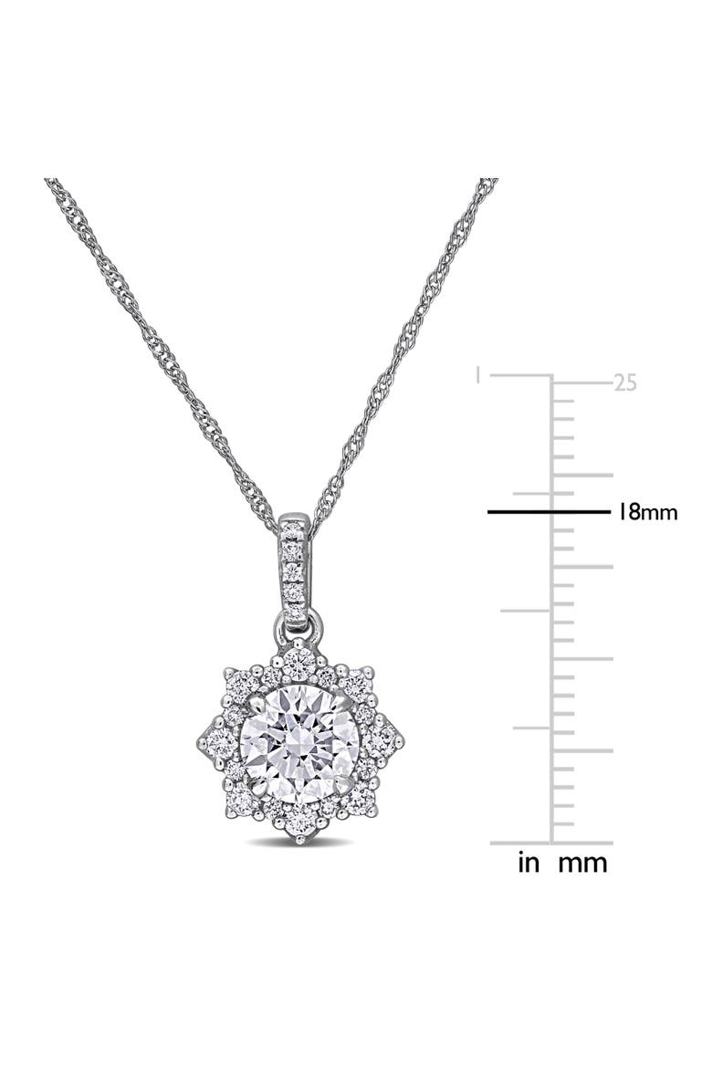 Lab-Grown Diamond Pendant Necklace 14k, Alternate, color, White Gold