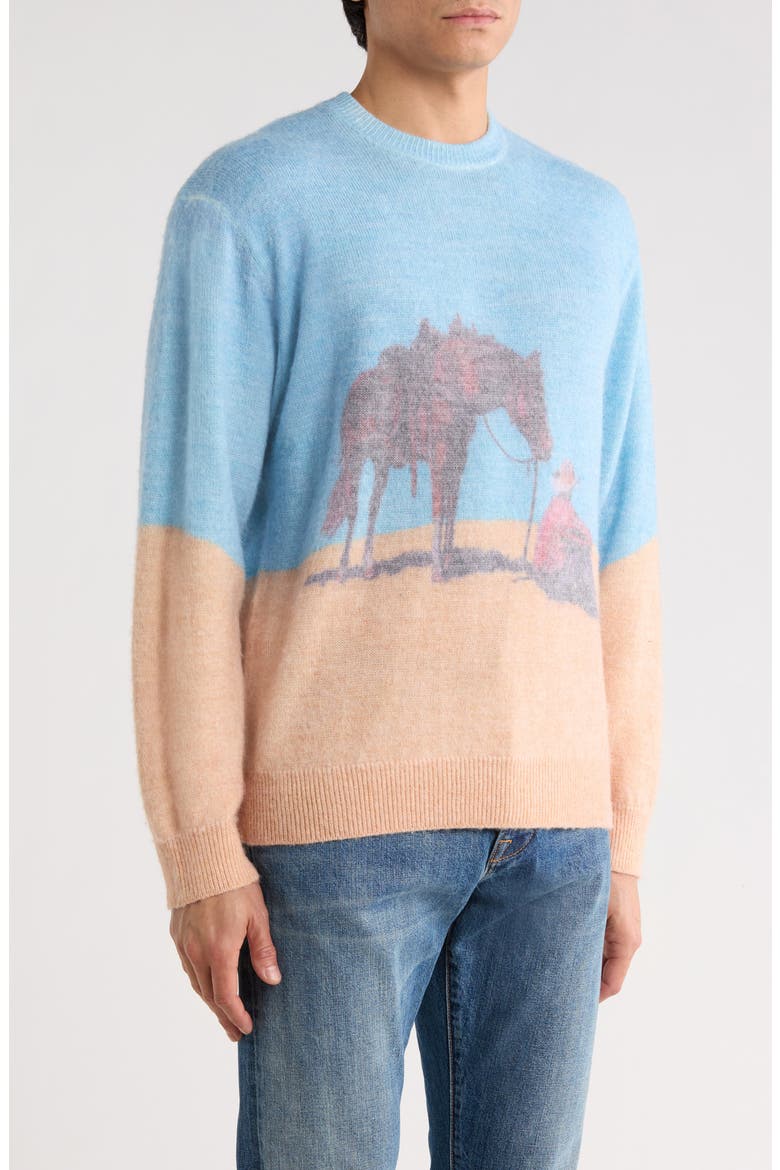 So Far Away Printed Sweater, Alternate, color, MULTI