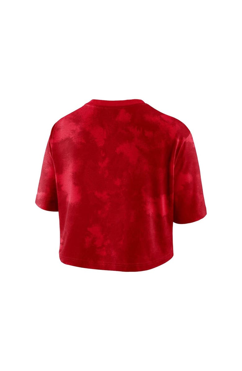 Nike Women's Nike Red Georgia Bulldogs Tie-Dye Cropped T-Shirt, Alternate, color, 