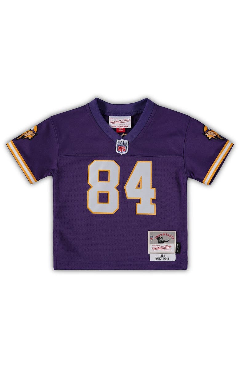 Mitchell & Ness Infant Mitchell & Ness Randy Moss Purple Minnesota Vikings 1998 Retired Legacy Jersey, Alternate, color, Purple