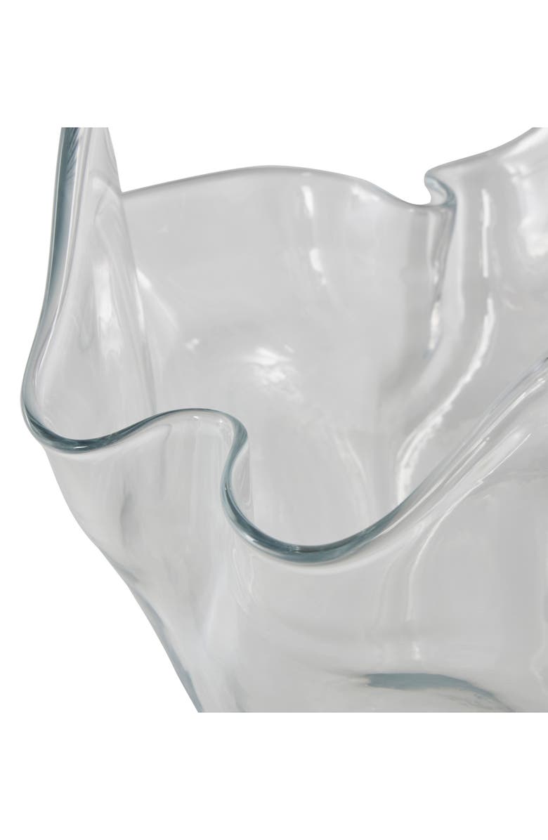 VIVIAN LUNE HOME Clear Glass Vase, Alternate, color, Clear