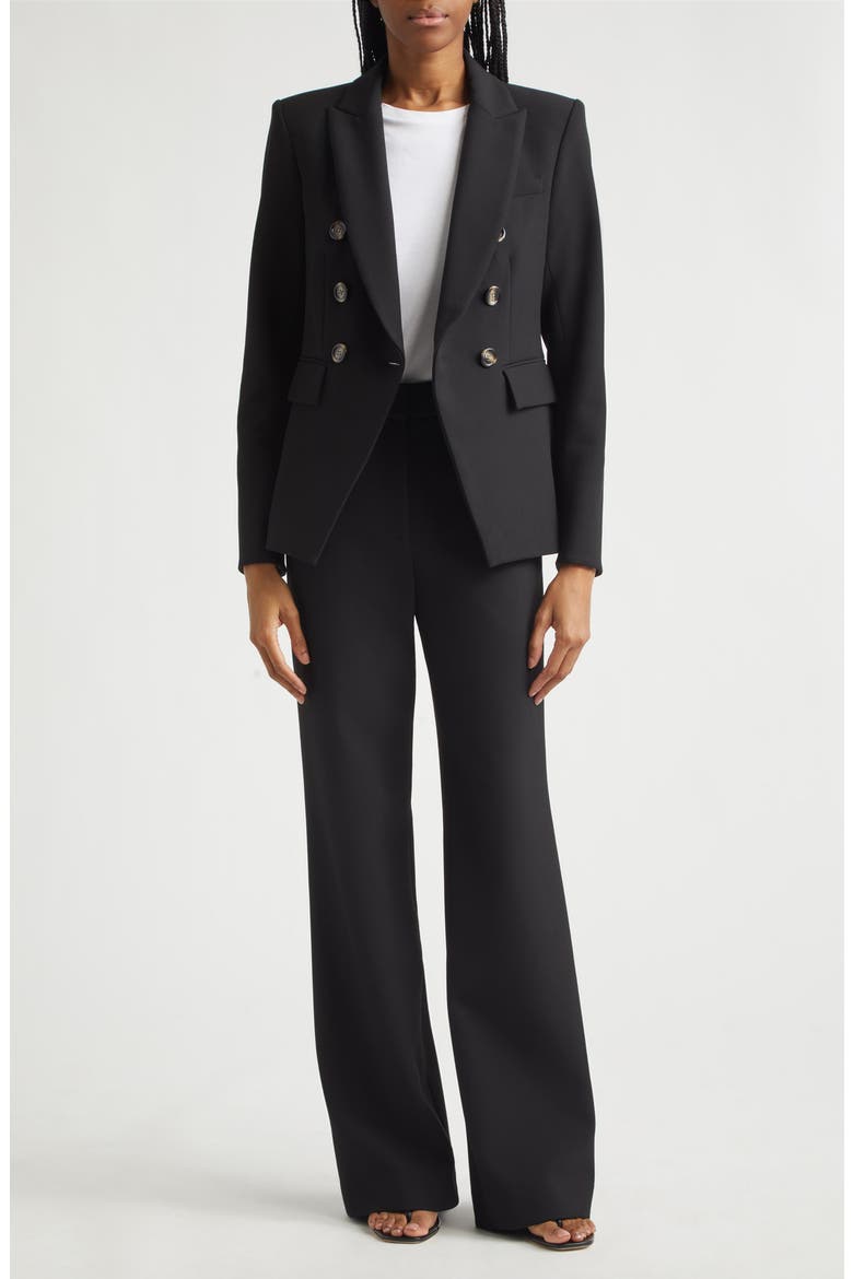 Miller Stretch Crepe Dickey Jacket, Alternate, color, BLACK