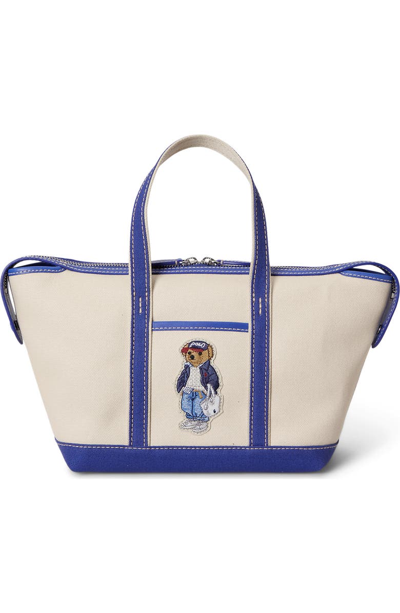 Polo Ralph Lauren Spring Bear Mini Shopper Tote, Main, color,