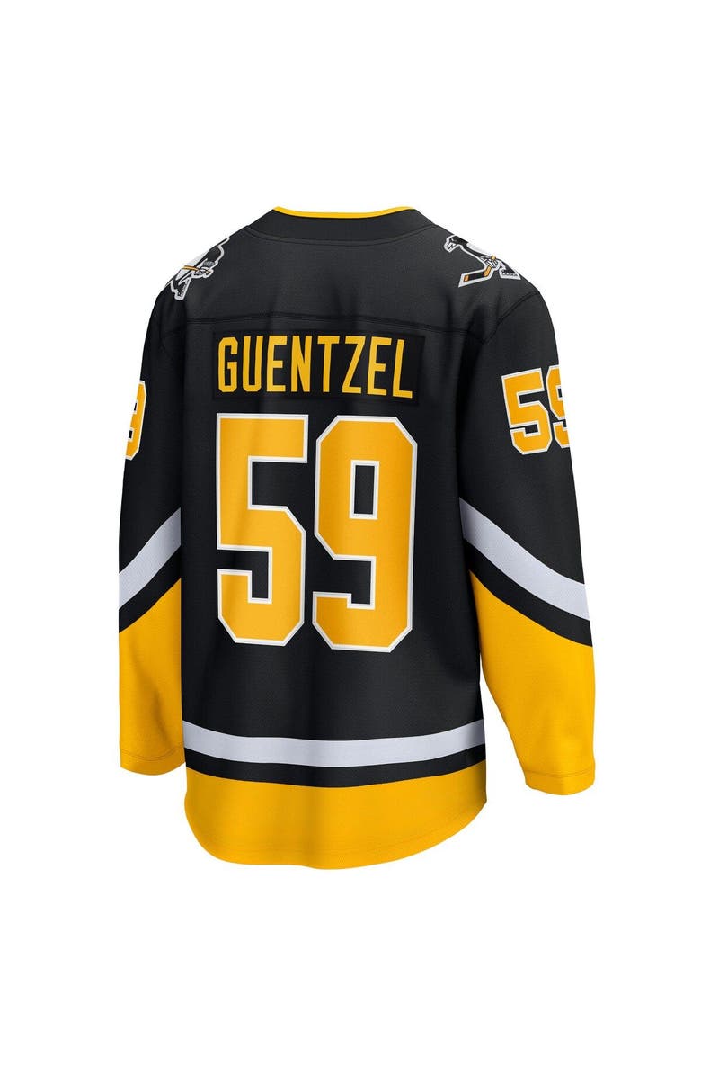 FANATICS Men's Fanatics Branded Jake Guentzel Black Pittsburgh Penguins Alternate Premier Breakaway Player Jersey, Alternate, color,