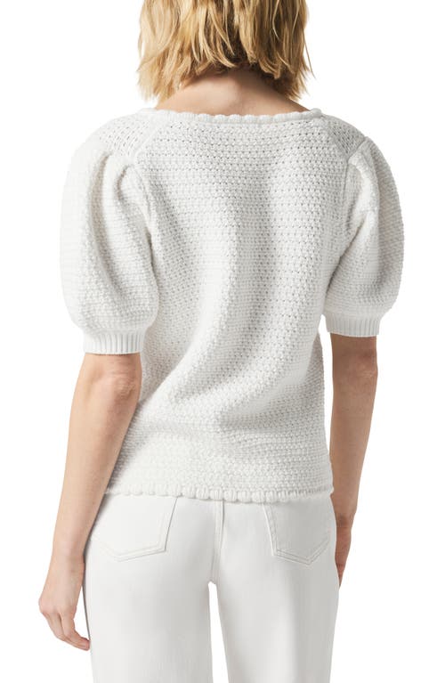Splendid Beverly Puff Sleeve Sweater In White