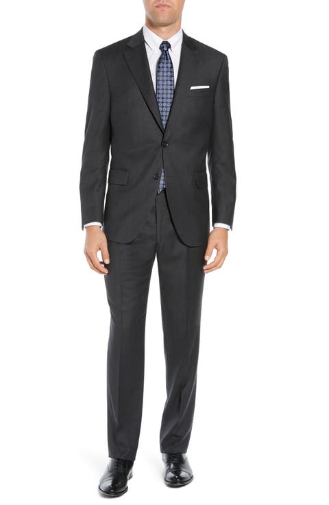 Charcoal Grey Wool Suit (Regular, Big & Tall)