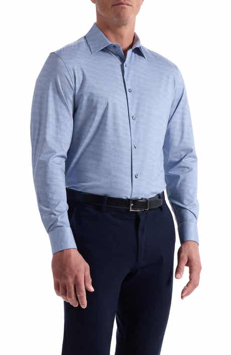 Bugatchi James OoohCotton® Herringbone Button-Up Shirt