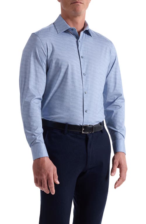 Bugatchi James Ooohcotton® Herringbone Button-up Shirt In White
