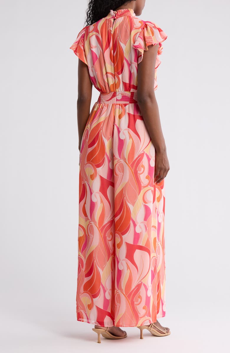 Halogen<sup>®</sup> Smocked Waist Jumpsuit, Alternate, color,