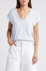 FRAME Easy Cotton V-Neck T-Shirt