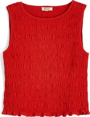 Madewell Smocked Tank Top