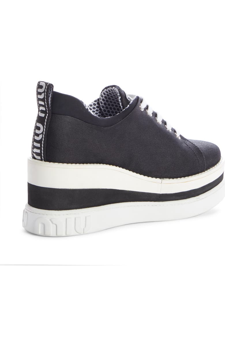 Miu Miu Platform Wedge Sneaker, Alternate, color,