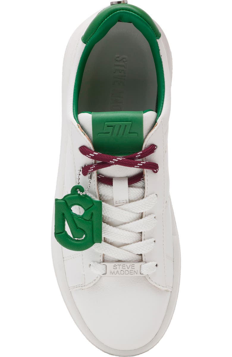 Steve Madden Marvin Sneaker, Alternate, color, White/ Green
