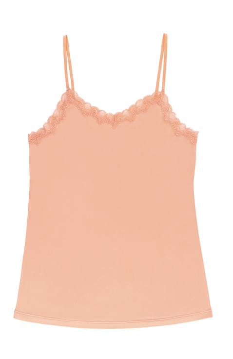 Soft Silk Lace Trim Camisole