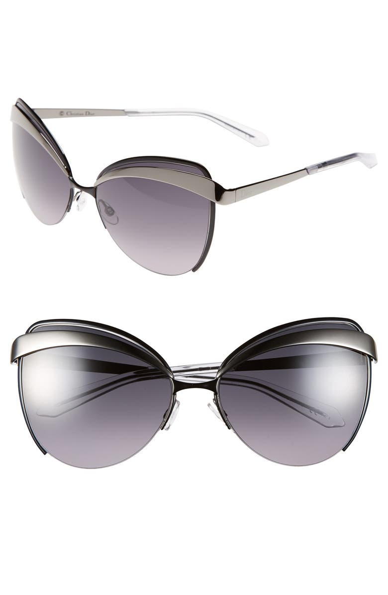 DIOR 'Eyes 1' 60mm Metal Butterfly Sunglasses, Main, color, 