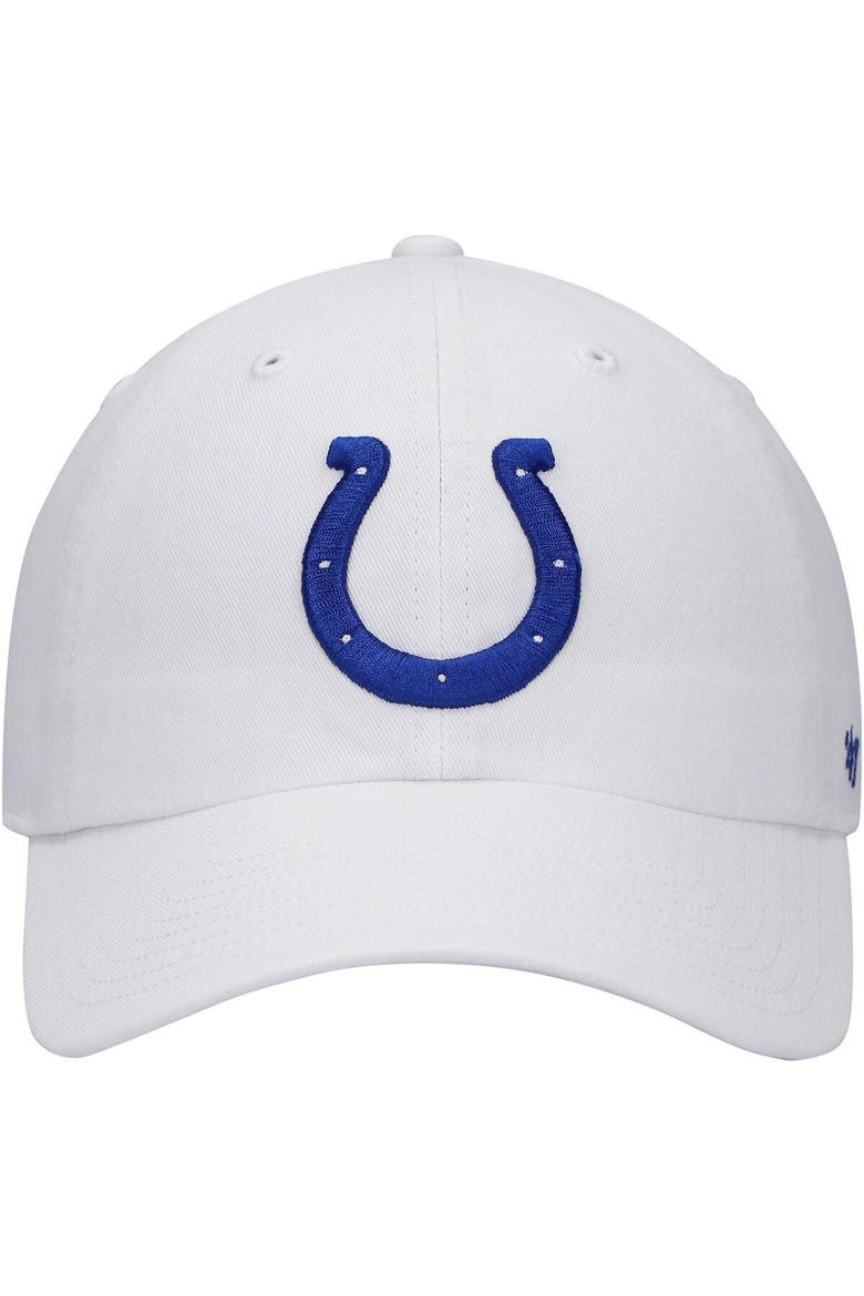 Men's '47 White Indianapolis Colts Clean Up Adjustable Hat, Alternate, color, White