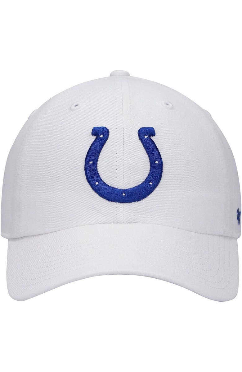 '47 Men's '47 White Indianapolis Colts Clean Up Adjustable Hat, Alternate, color, 