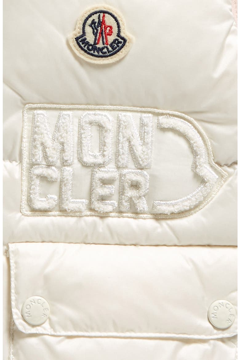 Kids' Amy Hooded Down Vest, Alternate, color, WHITE