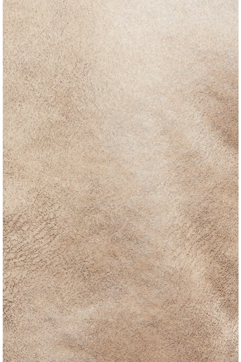 Short Faux Shearling Trim Aviator Jacket, Alternate, color, LT. KHAKI