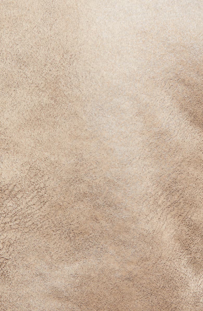 Sam Edelman Short Faux Shearling Trim Aviator Jacket, Alternate, color, Lt. Khaki