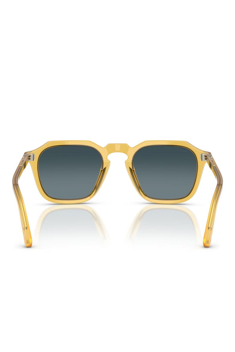 52mm Polarized Gradient Square Sunglasses, Alternate, color, MIELE/ POLAR GRADIENT BLUE