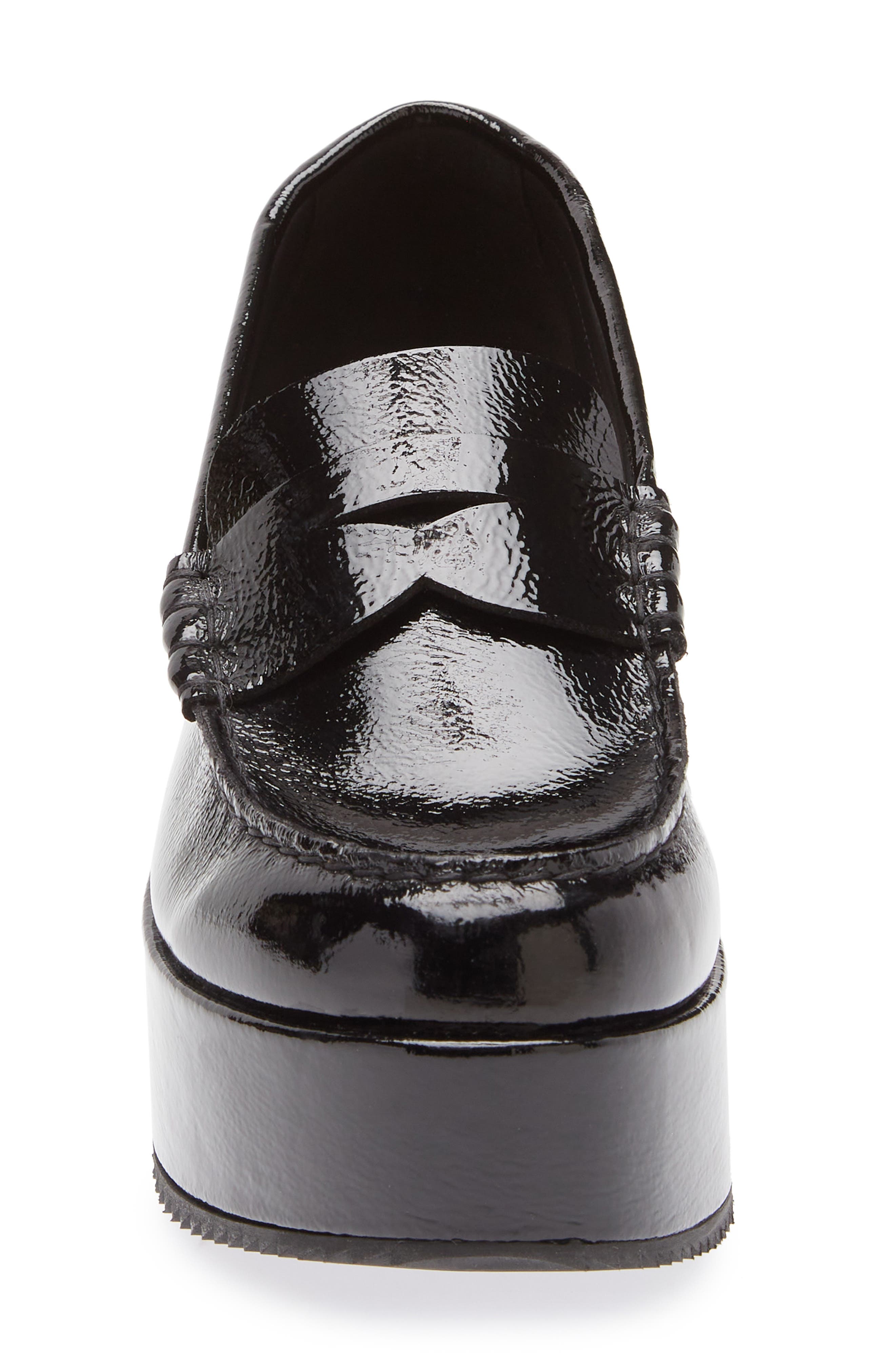 Pedro Garcia Nusa Platform Penny Loafer, Alternate, color, Black