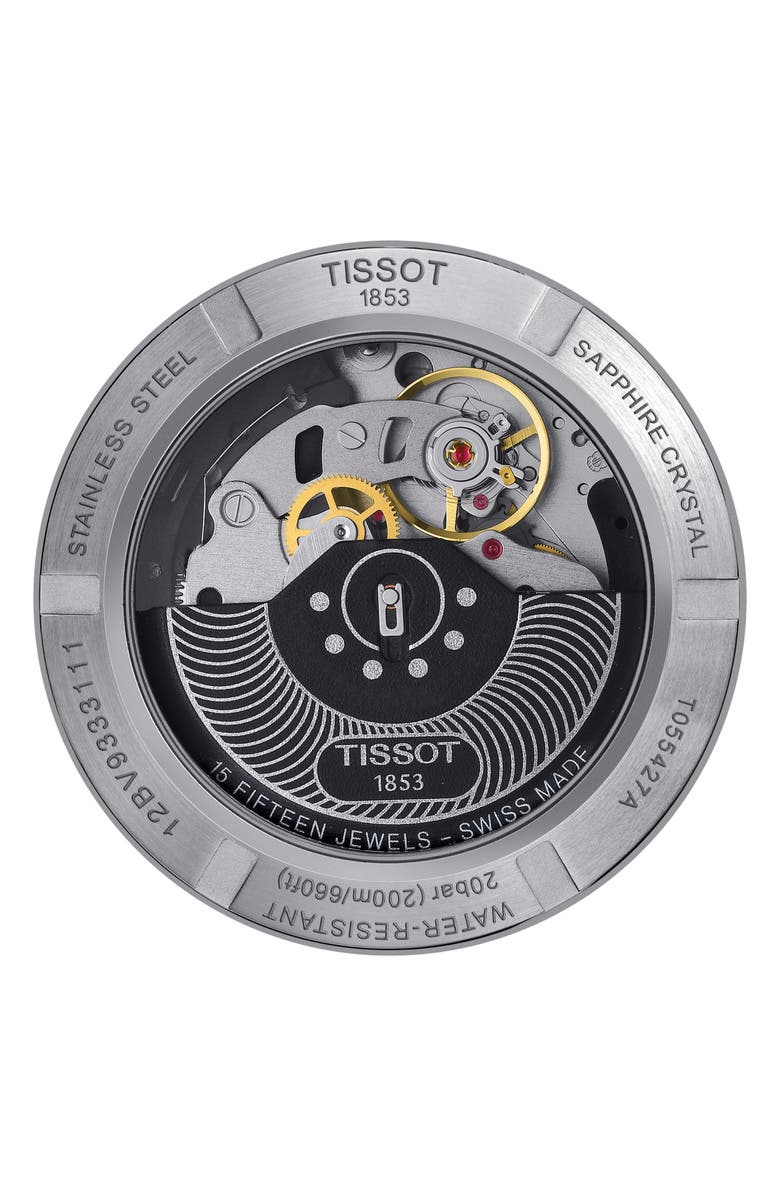 Tissot PRC200 Automatic Chronograph Silicone Strap Watch, 43mm, Alternate, color, 