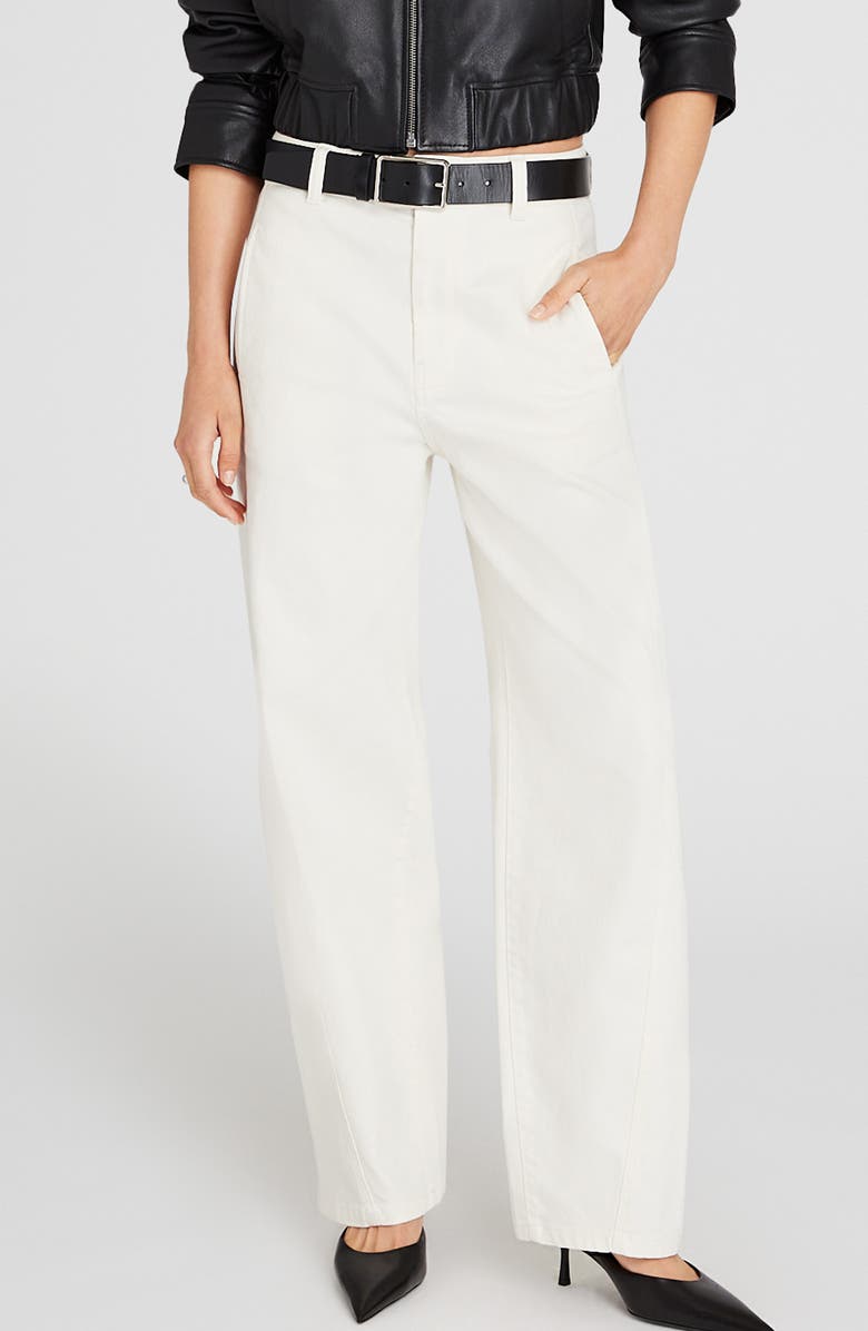 Club Monaco Belted Barrel Leg Utility Pants, Main, color, 