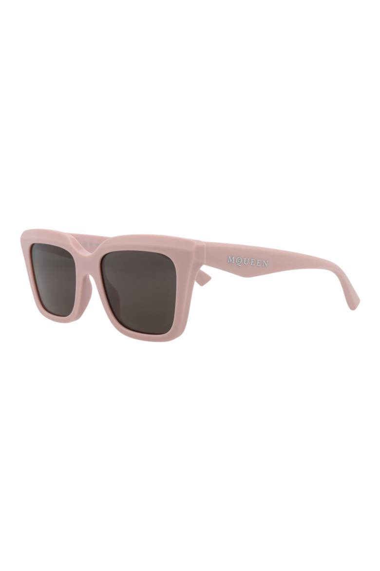 53mm Square Sunglasses, Alternate, color, PINK PINK GREY