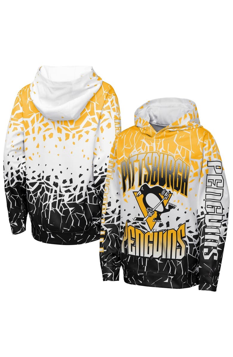 Outerstuff Youth Outerstuff Gold Pittsburgh Penguins Frozen Frenzy Hoodie, Main, color,