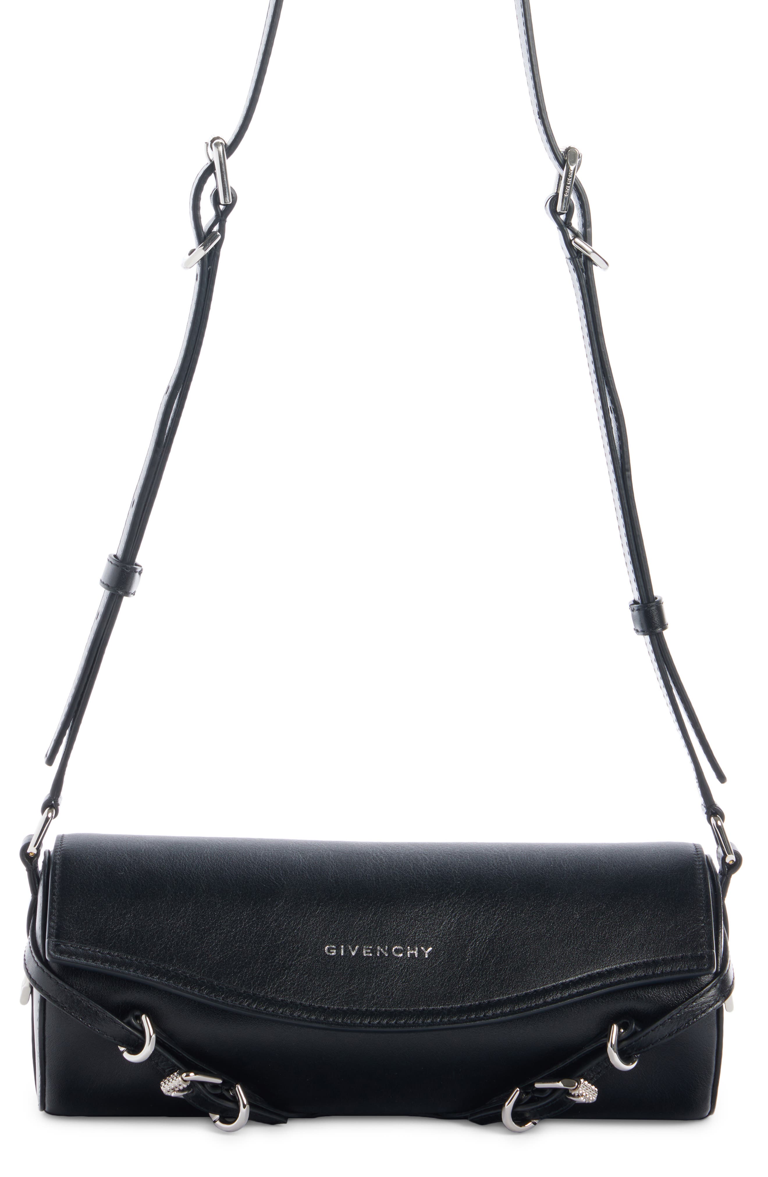 Givenchy Voyou Roller Leather Crossbody Bag, Main, color, 