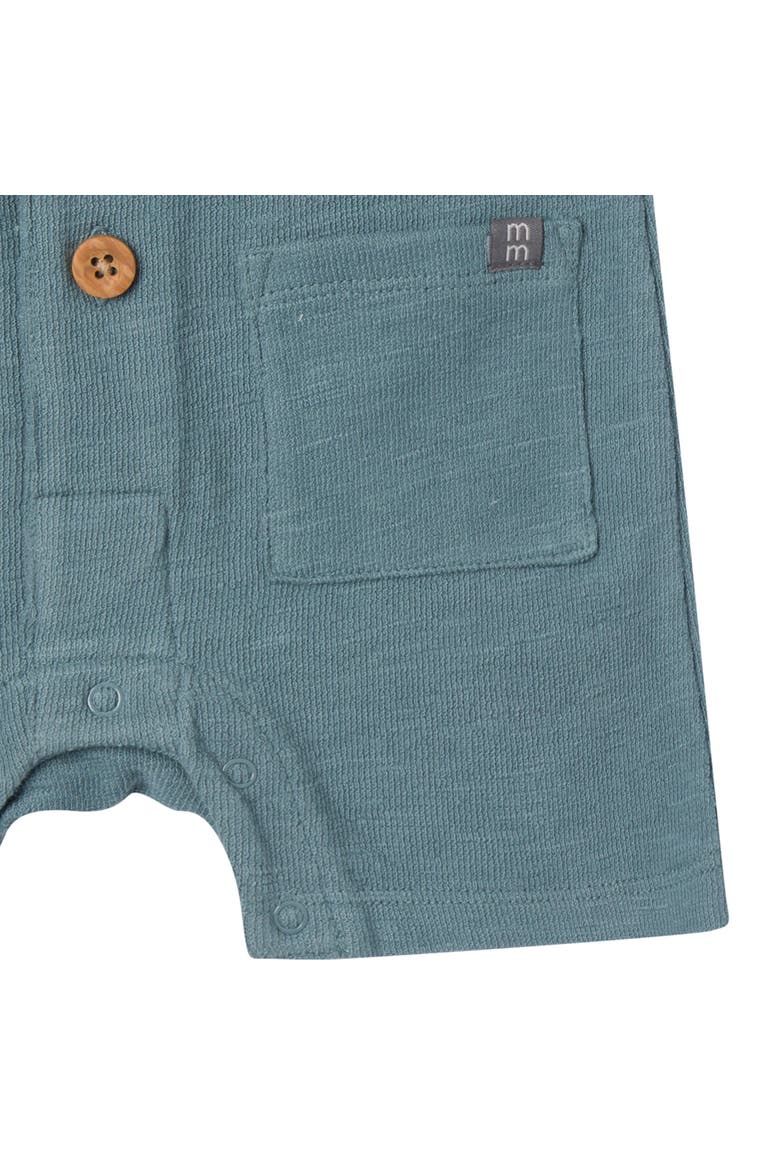 Collared Short Sleeve Romper, Alternate, color, Dark Teal