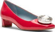 Frances Valentine Mary Embellished Square Toe Pump