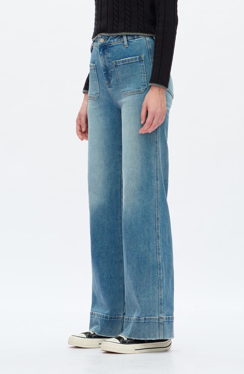 Bayeas High Waist Wide Leg Jeans, Alternate, color, Medium Blue