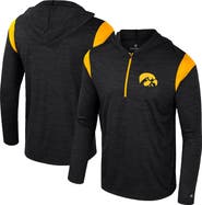 COLOSSEUM Men's Colosseum Black Iowa Hawkeyes Dozer Half-Zip Windshirt