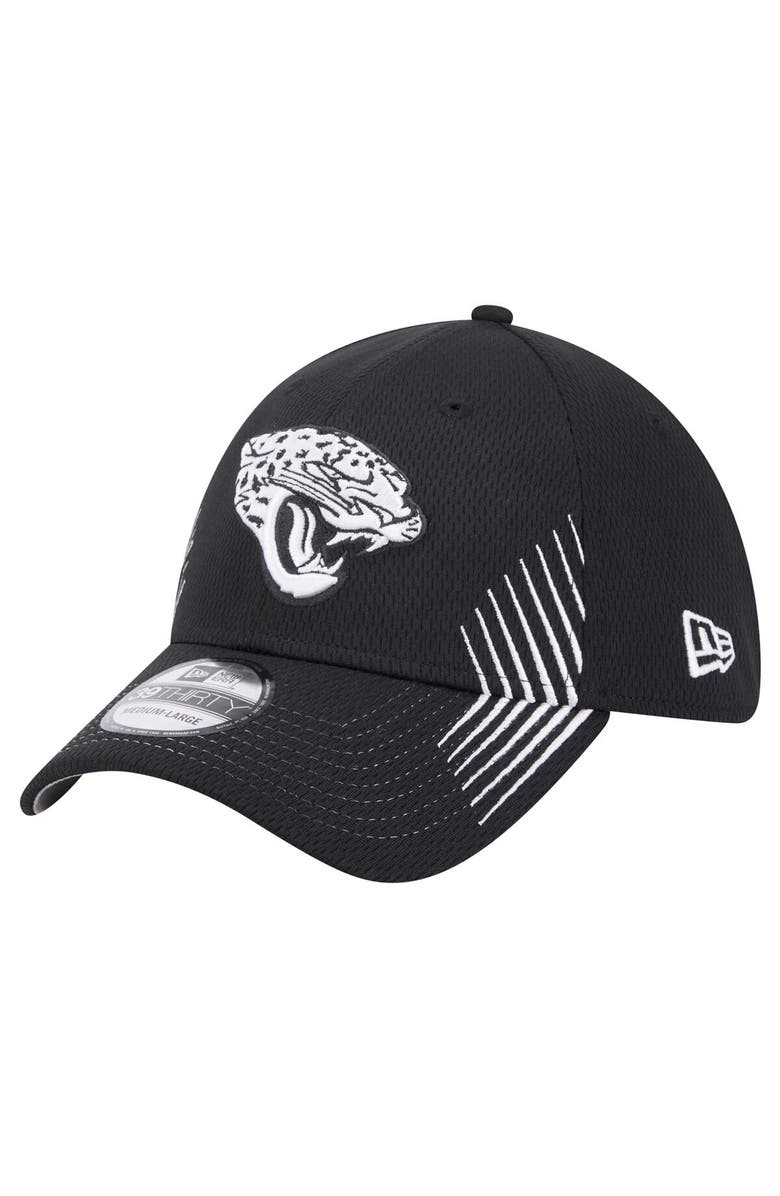 New Era Men's New Era Black Jacksonville Jaguars Active 39THIRTY Flex Hat, Main, color,