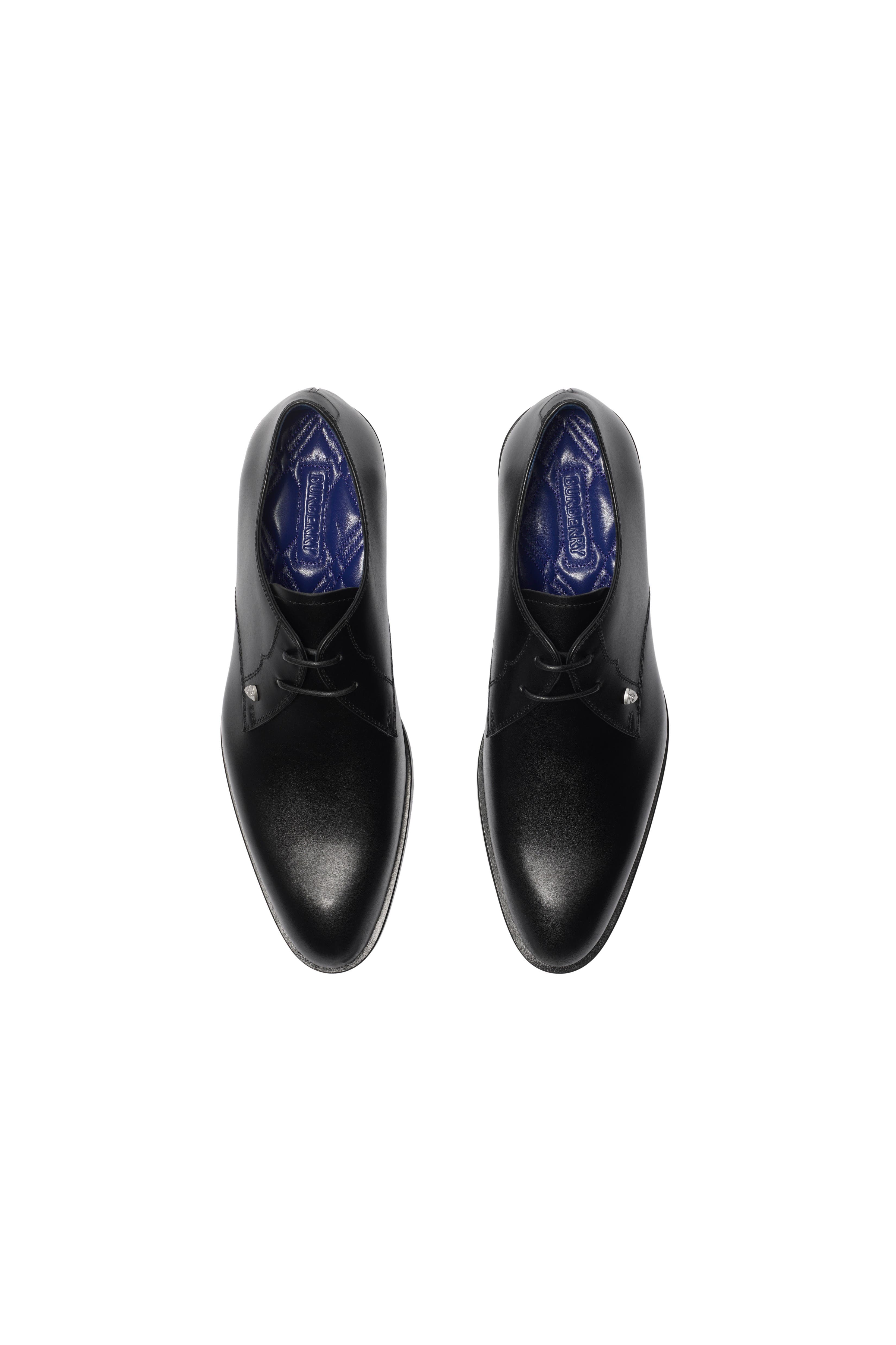 Burberry Leather Carlyle Derby Shoes, Alternate, color, 