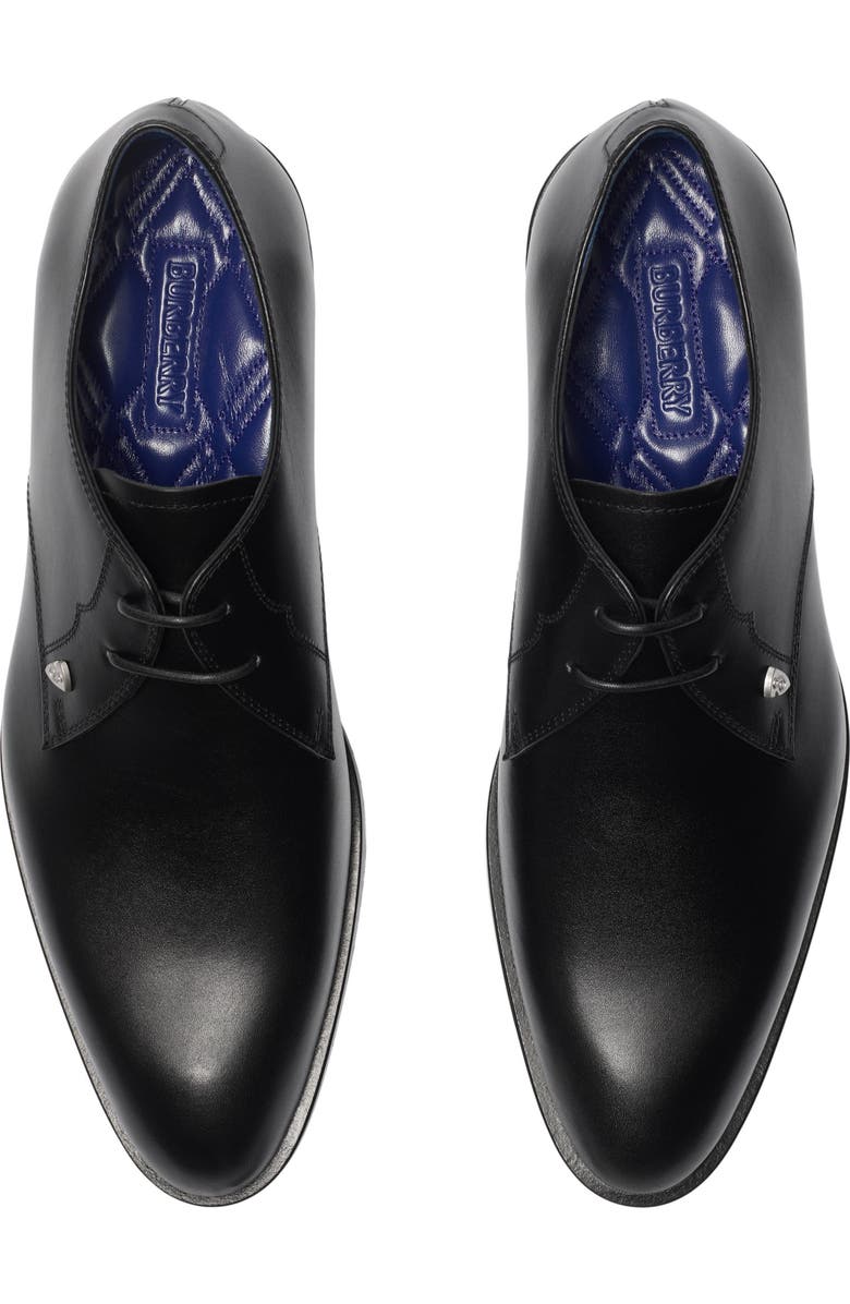 Burberry Leather Carlyle Derby Shoes, Alternate, color,