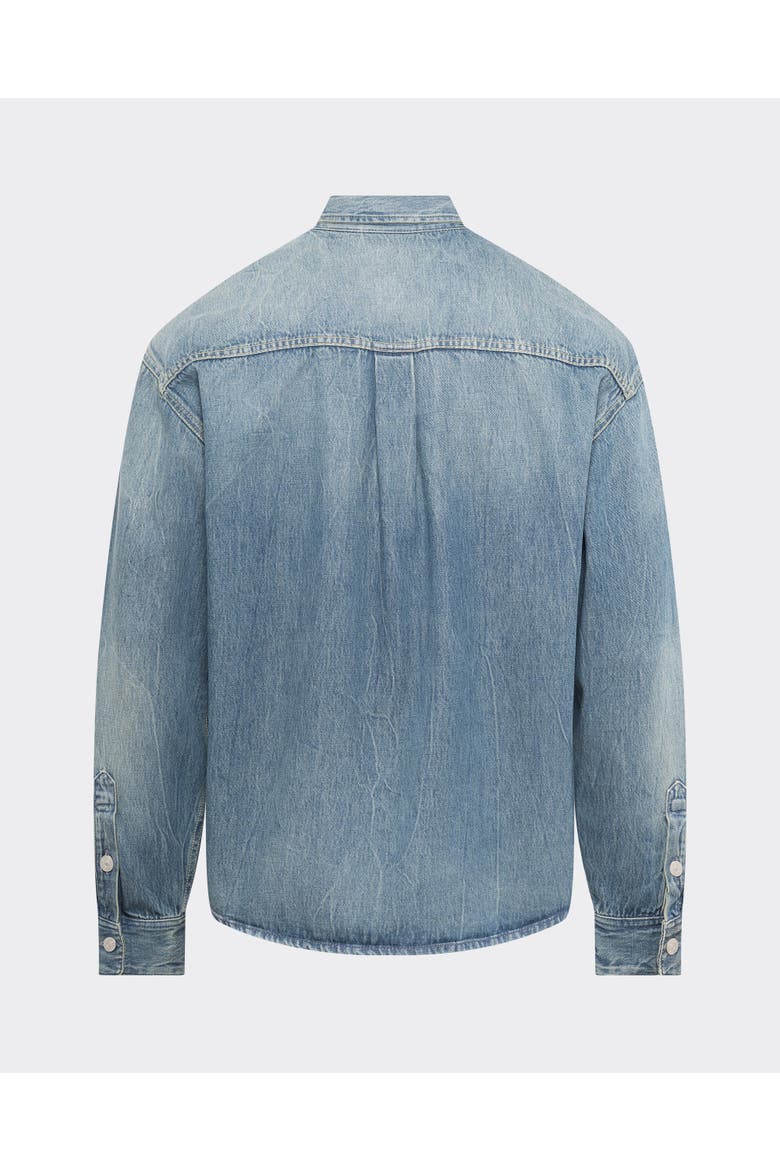 Relaxed Denim Shirt, Alternate, color, Bebop Marine