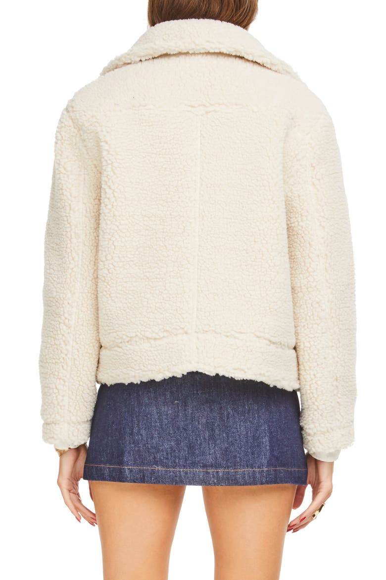 Brooklyn High Pile Fleece Jacket, Alternate, color, IVORY