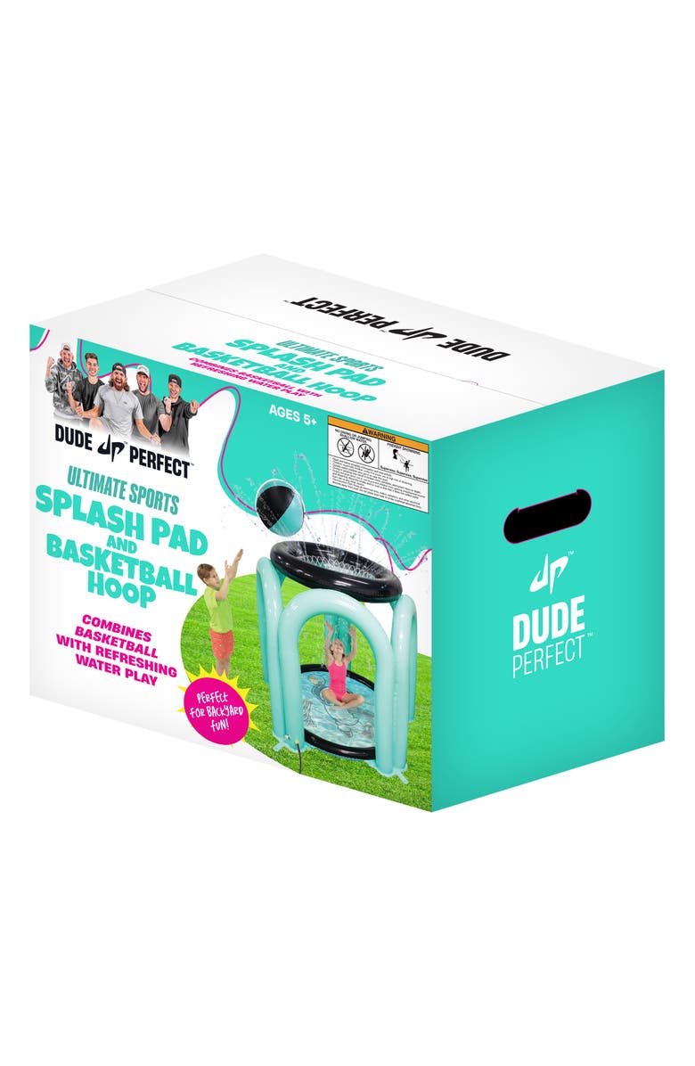 DUDE PERFECT Ultimate Sports Splash Pad & Basketball Hoop, Alternate, color, 