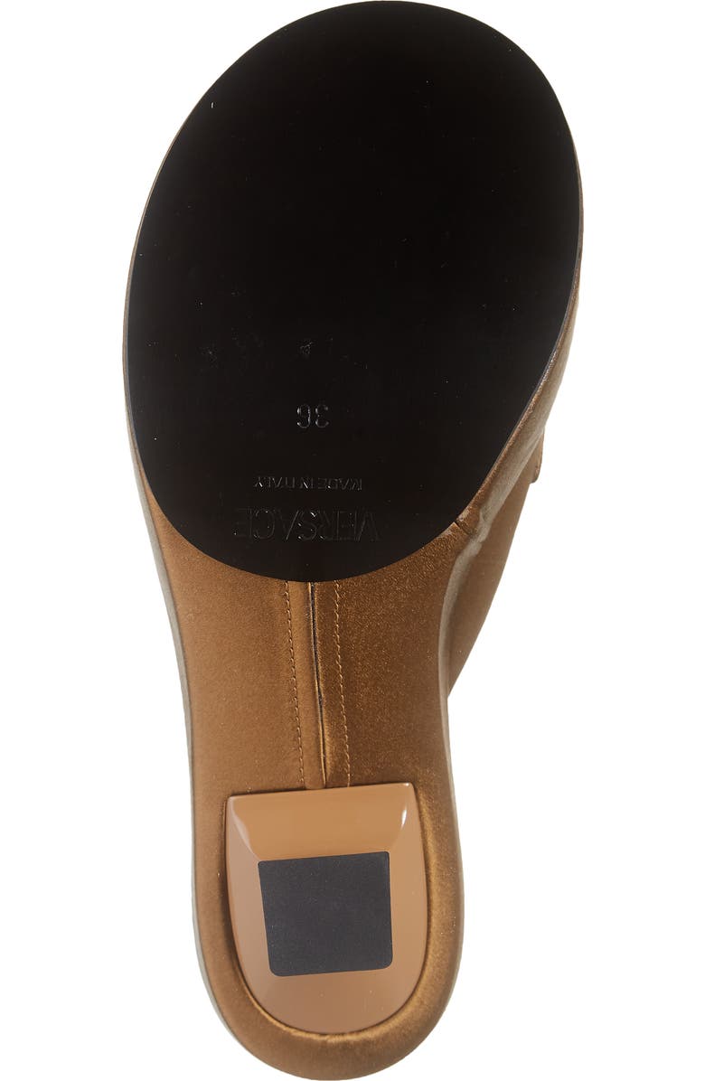 Versace Crystal Medusa Platform Slide Sandal, Alternate, color,