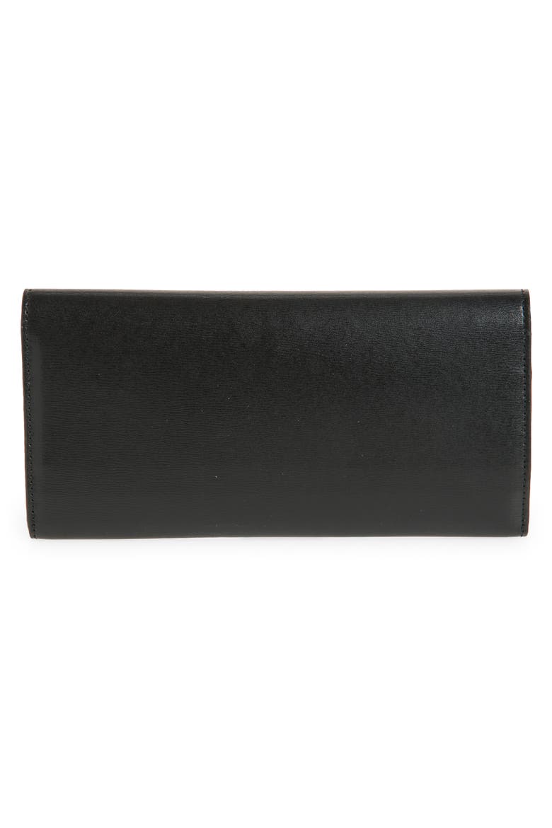 T-Lock Leather Wallet, Alternate, color, BLACK