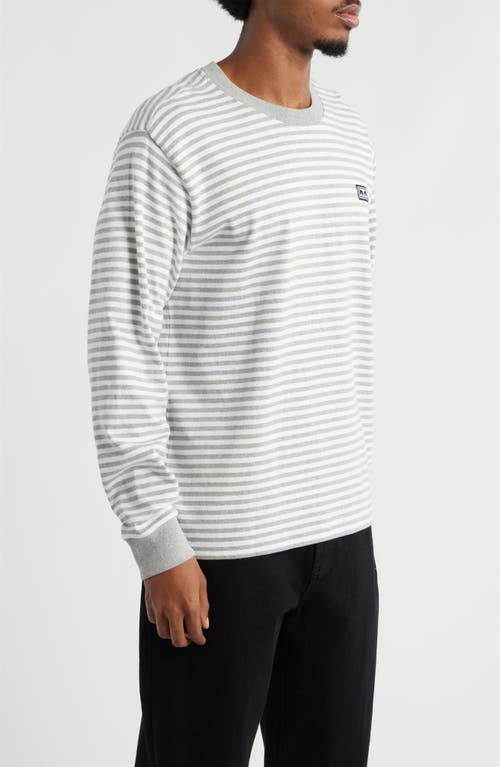 Obey Stripe Long Sleeve Cotton T-shirt In Multi
