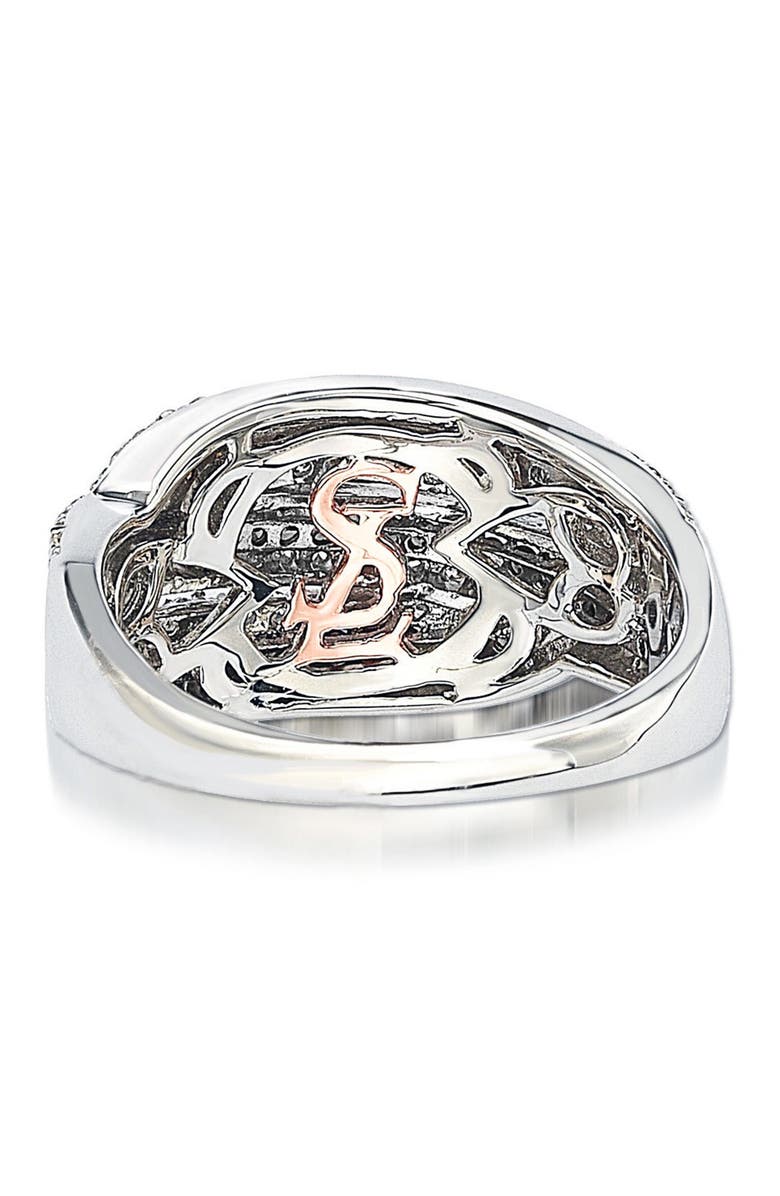 SUZY LEVIAN Sterling Silver Pave Set CZ Ring, Alternate, color, Black