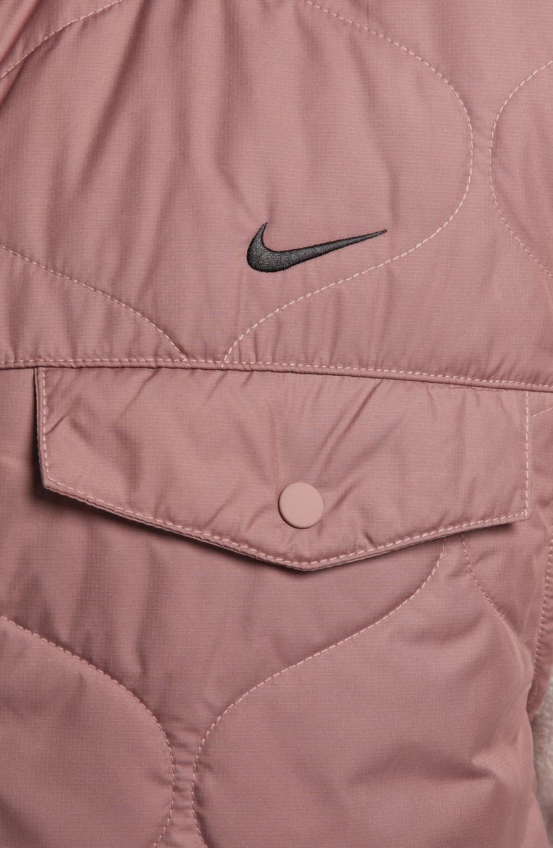 Nike Essential Onion Quilted Vest, Alternate, color, Smokey Mauve/ Black