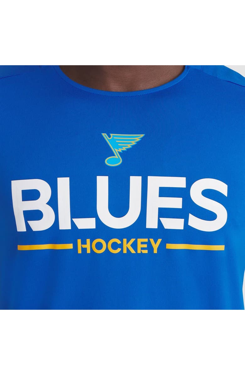 FANATICS Men's Fanatics Blue St. Louis Blues Authentic Pro Rink Tech T-Shirt, Alternate, color, Blue