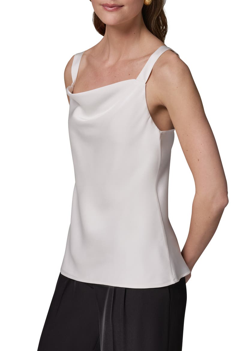 Cowl Neck Sleeveless Top, Alternate, color, CREAM